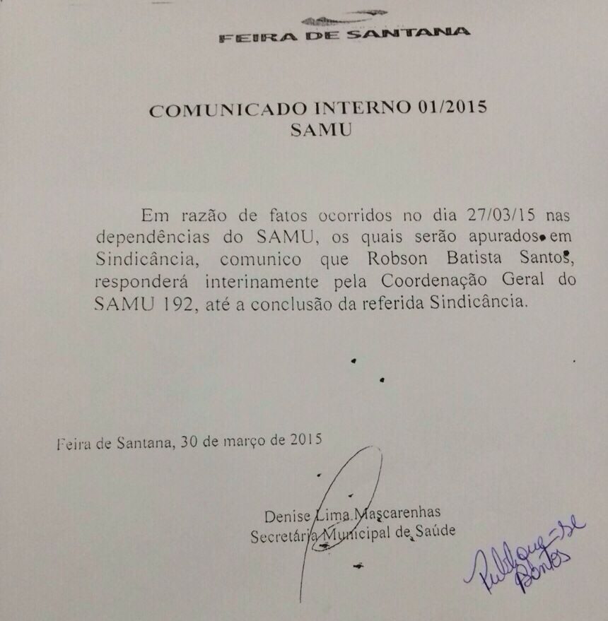 Após denúncia de agressão Maíza deixa direção do SAMU