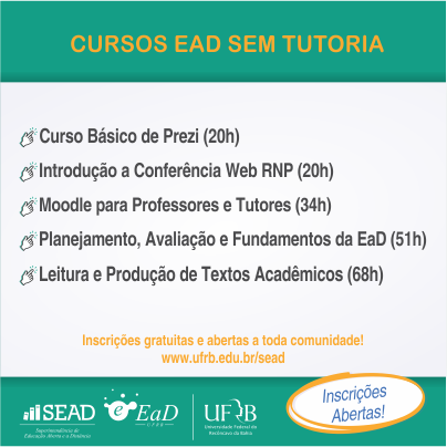 UFRB oferta cinco cursos de Educação Continuada EAD sem tutoria