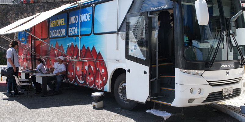 Fundação Hemoba faz coleta de sangue em dois shoppings até esta quarta-feira
