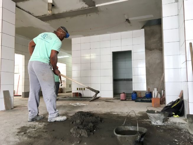 Mais de 70 por cento da reforma e ampliação do laboratório do Hospital da Mulher já foi executada