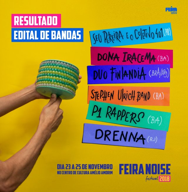 Feira Coletivo divulga bandas selecionadas para o Feira Noise Festival 2018