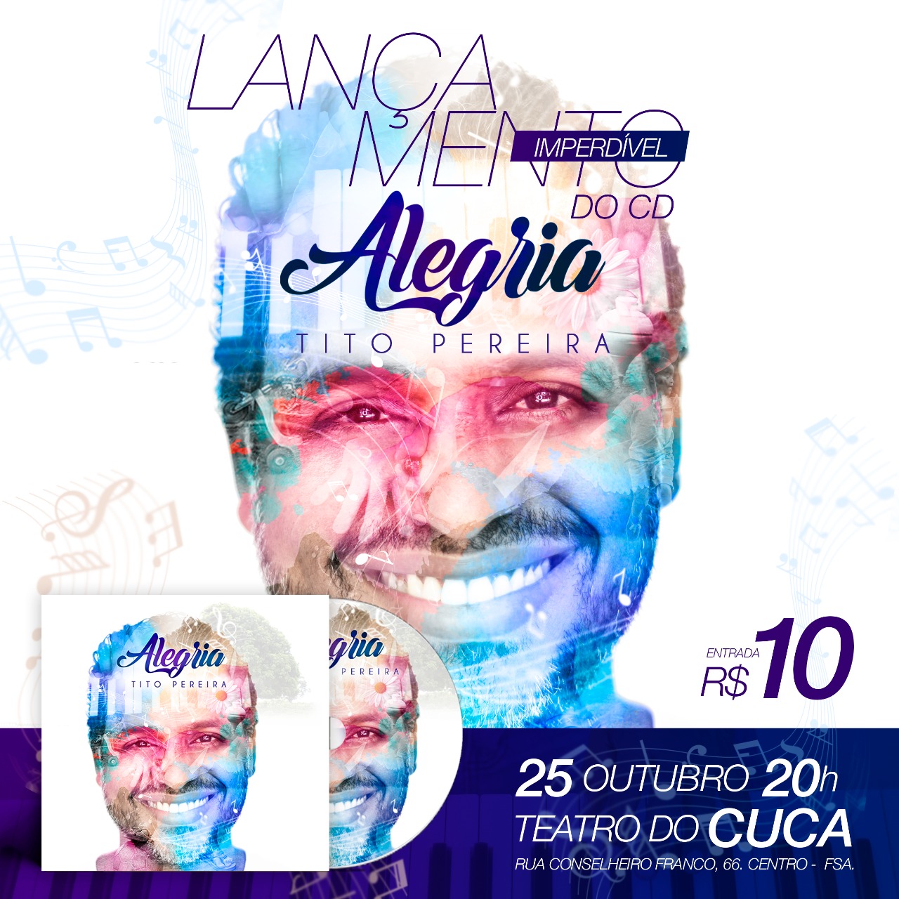 Tito Pereira lança primeiro álbum solo nesta quinta no Cuca