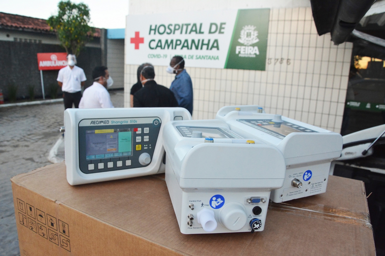 Hospital de Campanha recebe três respiradores emprestados pela Sesab