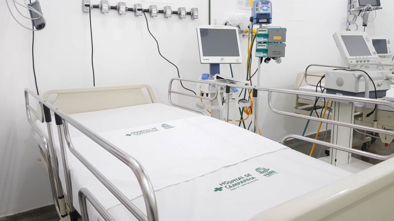 Novos leitos de UTI já estão funcionando no Hospital de Campanha