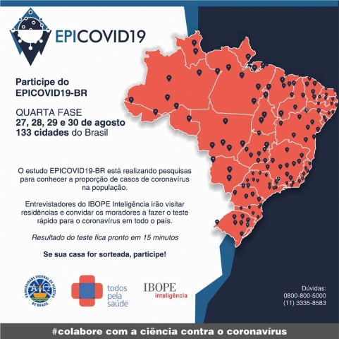 Feira participa da nova etapa da pesquisa nacional sobre coronavírus
