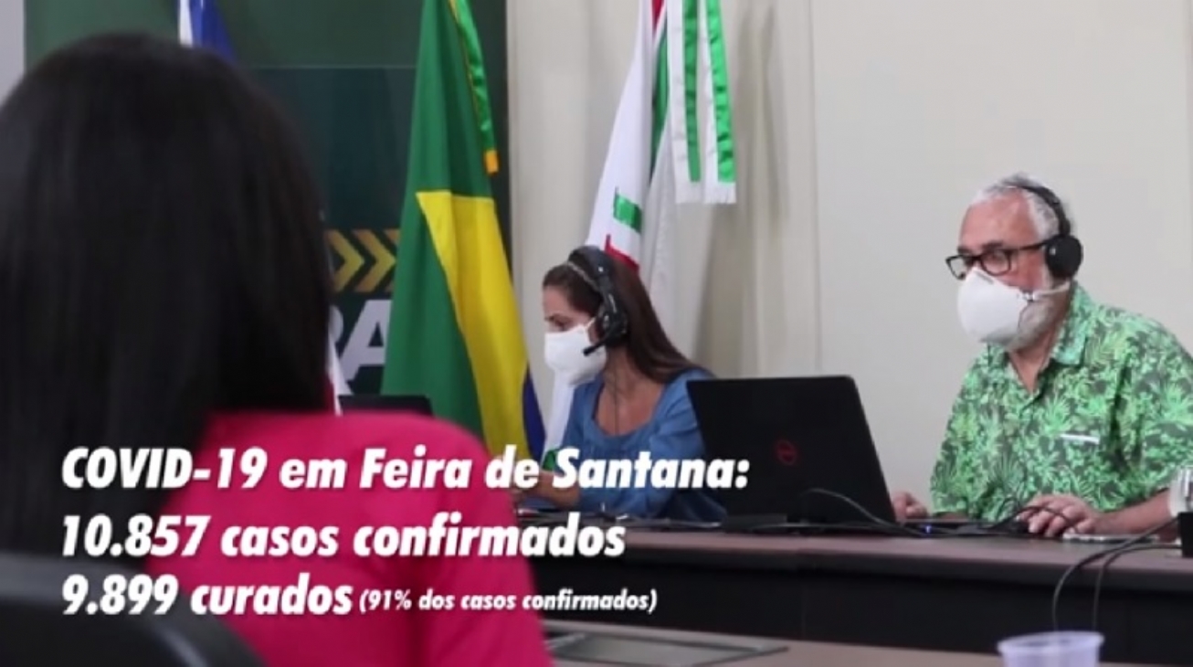 Número de curados já representa 91 por cento dos casos de Covid-19 em Feira