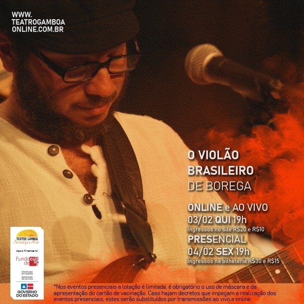 Borega mostra a intimidade de seu violão em show solo no Gamboa   