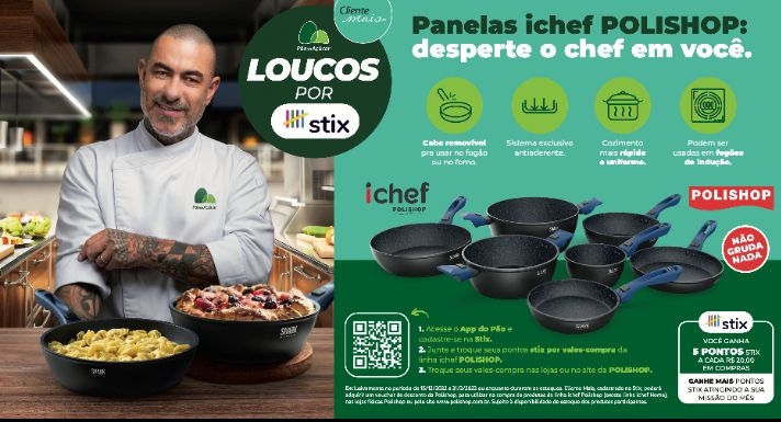 Pão de Açúcar lança nova campanha Loucos por Stix estrelada por Henrique Fogaça