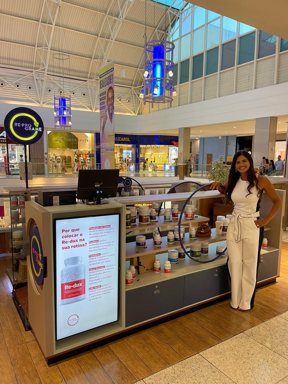 Lidiane Angelim inaugura a Loja Re-Programe no Salvador Shopping