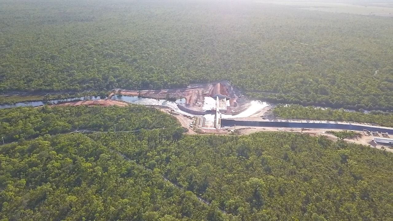 PCH Santa Luzia passa por transferência do fluxo do rio para reparos na barragem