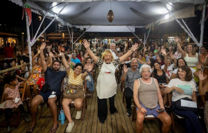 Culinarista Elibia Portela brilhou na Cozinha Show do 18? Festival Tempero no Forte