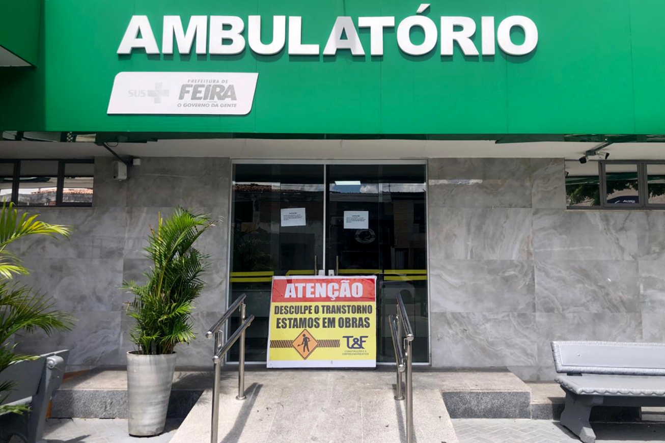 Reforma e ampliação do Ambulatório de Pediatria do Hospital da Mulher de FSA chega à fase final