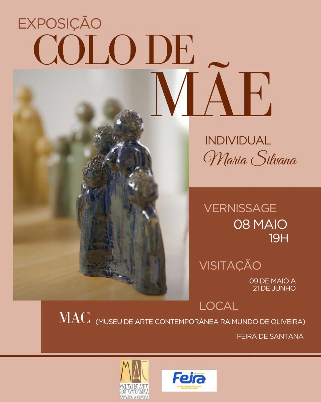 Artista plástica Maria Silvana expõe ‘Colo de Mãe’, no MAC de Feira de Santana, a partir desta quinta-feira (8)   