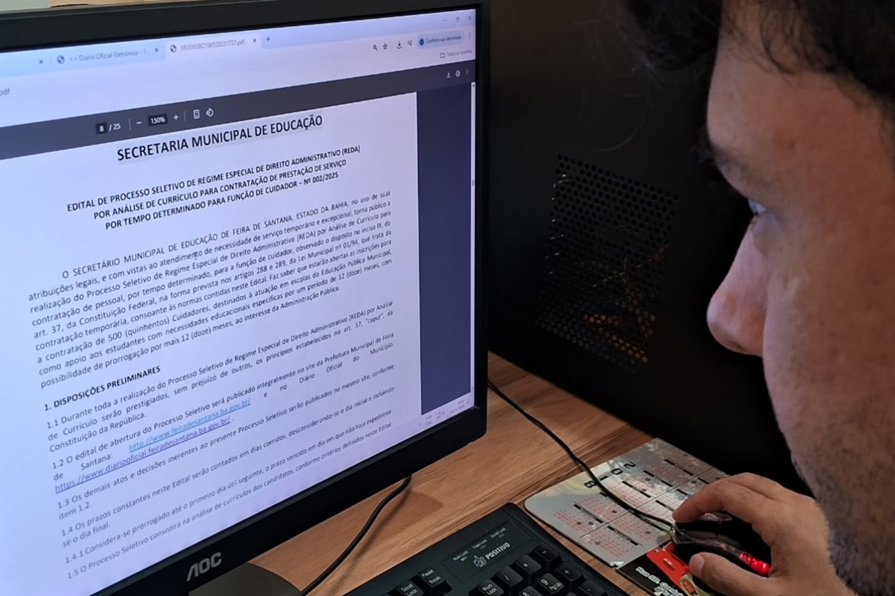 Prefeitura amplia prazo de seleção de 500 cuidadores escolares até este sábado