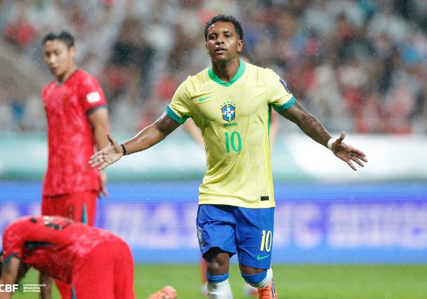 Brasil goleia a Coreia do Sul por 5 a 0 em amistoso preparatório para a Copa do Mundo de 2026