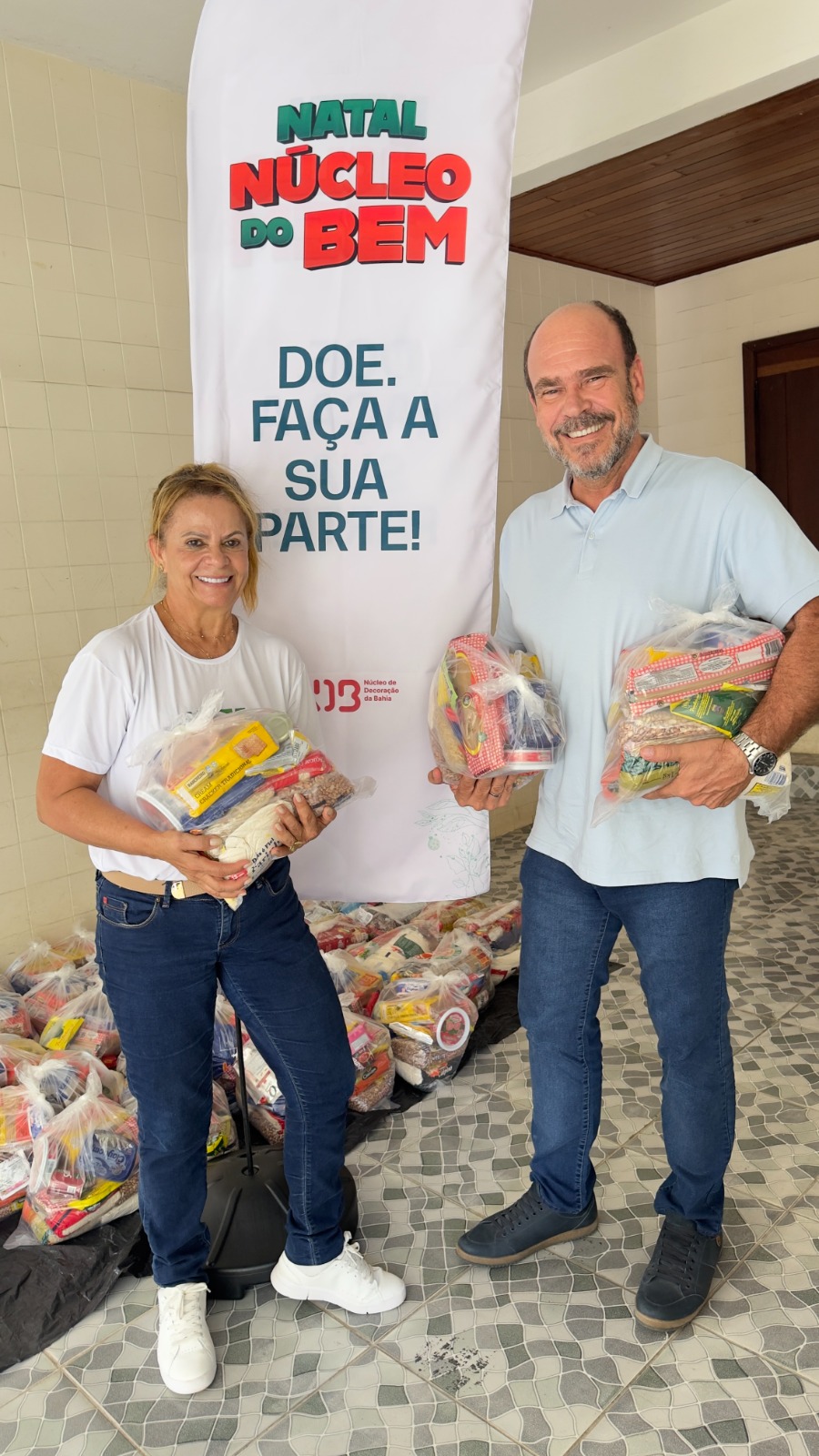 Núcleo de Decoração da Bahia promove mais uma edição do drive-thru solidário de Natal