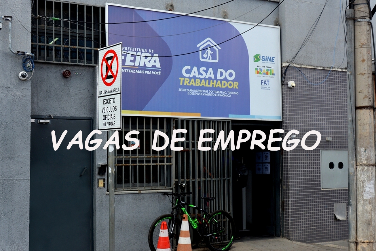 Casa do Trabalhador oferece 85 vagas de emprego nesta quarta-feira (4)