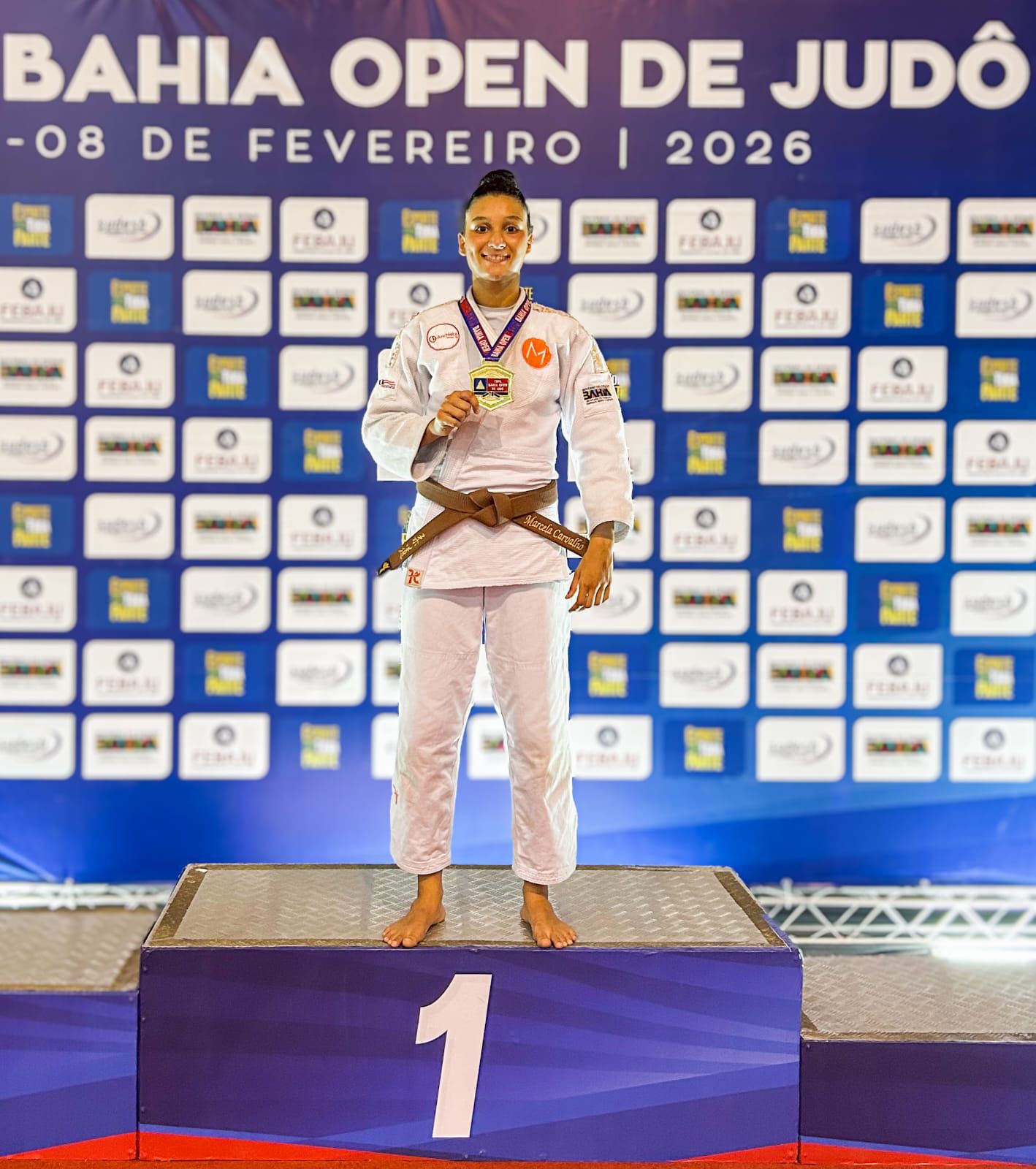Judoca baiana Marcela Carvalho é Campeã da Copa Bahia Open de Judô que faz parte do Circuito Nacional e mira vaga internacional após superar cirurgias