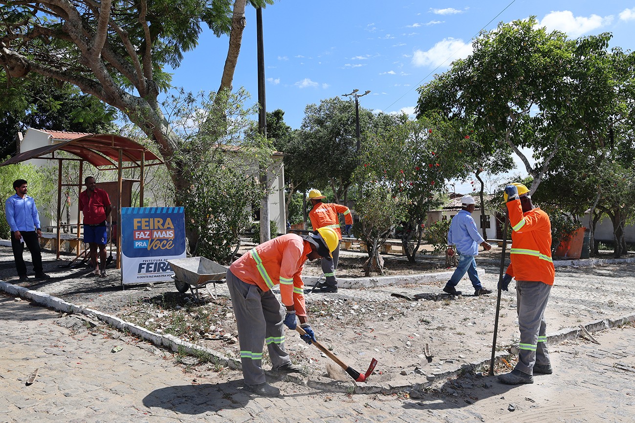 Prefeitura de Feira autoriza reconstrução da Praça do Povoado de Jacu