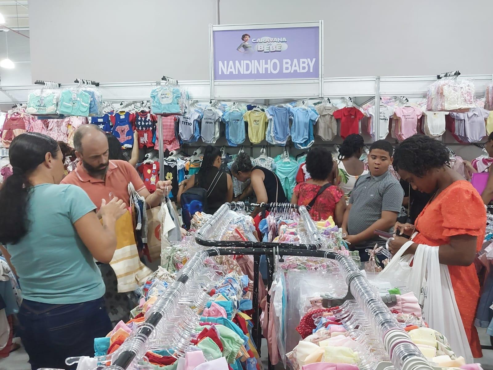 Caravana do Bebê segue até domingo (12) com peças a partir de R$ 1,50