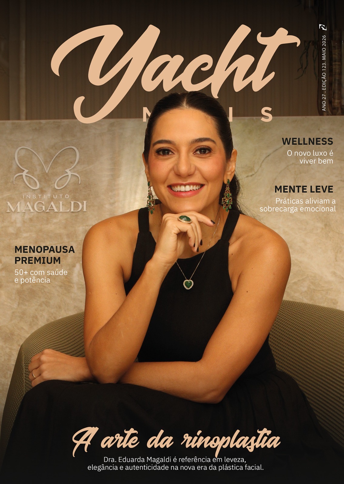Dra. Eduarda Magaldi e Dra. Hellen Sampaio estampam as capas da nova edição da Yacht Mais